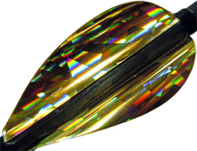 Kurly Vanes Holographic Gold Crystal